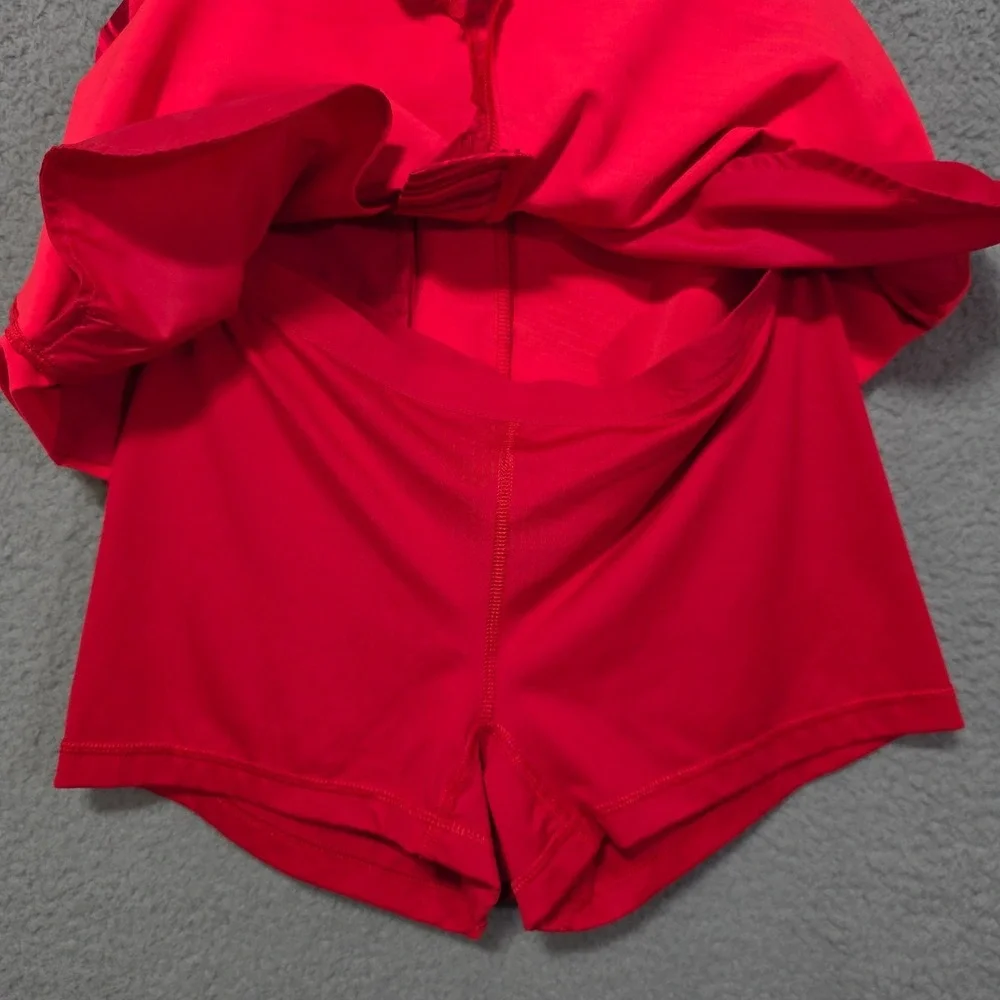 Nike Golf Tour Performance Red Skort Medium 10 Removable Shorts Pockets‎